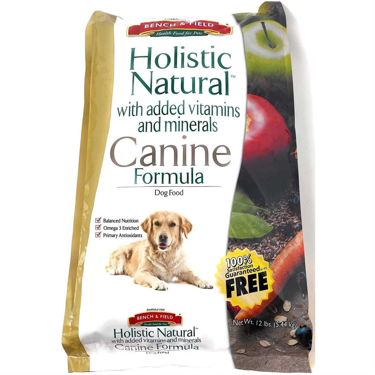 Natural Adult Dry Dog Food Chicken Meal and Brown Rice 6.6 lb Bag K8387