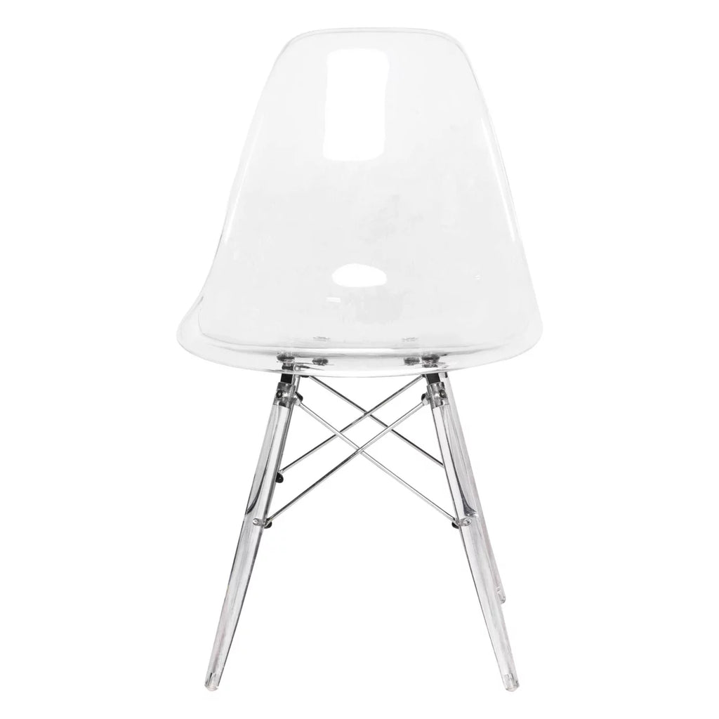 Clear Molded Side Chair Set of 2 Y35389