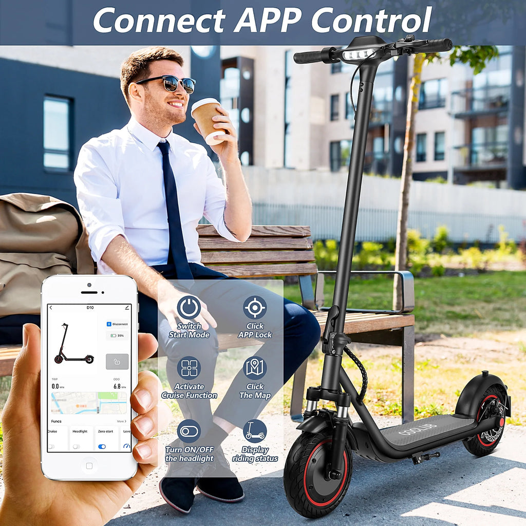 Foldable Electric Scooter with 500 W Motor, Black H430