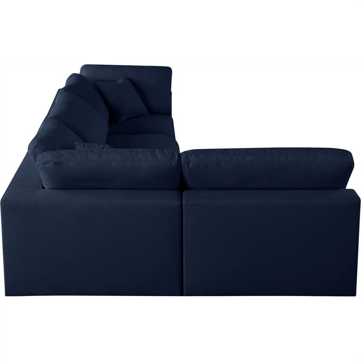 Navy Linen Fabric Modular Sectional S1043