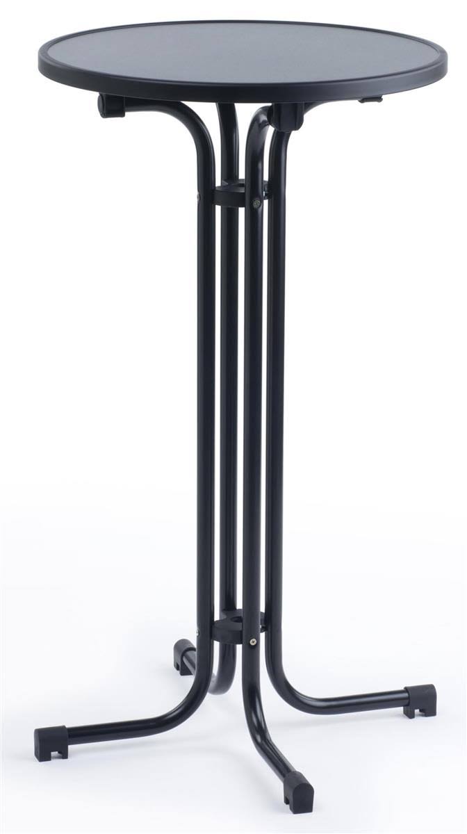 23.5 inch Round Black Pub Table with MDF Top F7416
