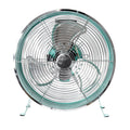 12 inch 3-Speed Retro Metal Drum Fan Black W222554
