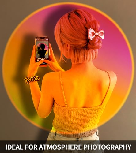 Multicolor Changing 360 Degree Rotation LED Sunset Lamp R3995