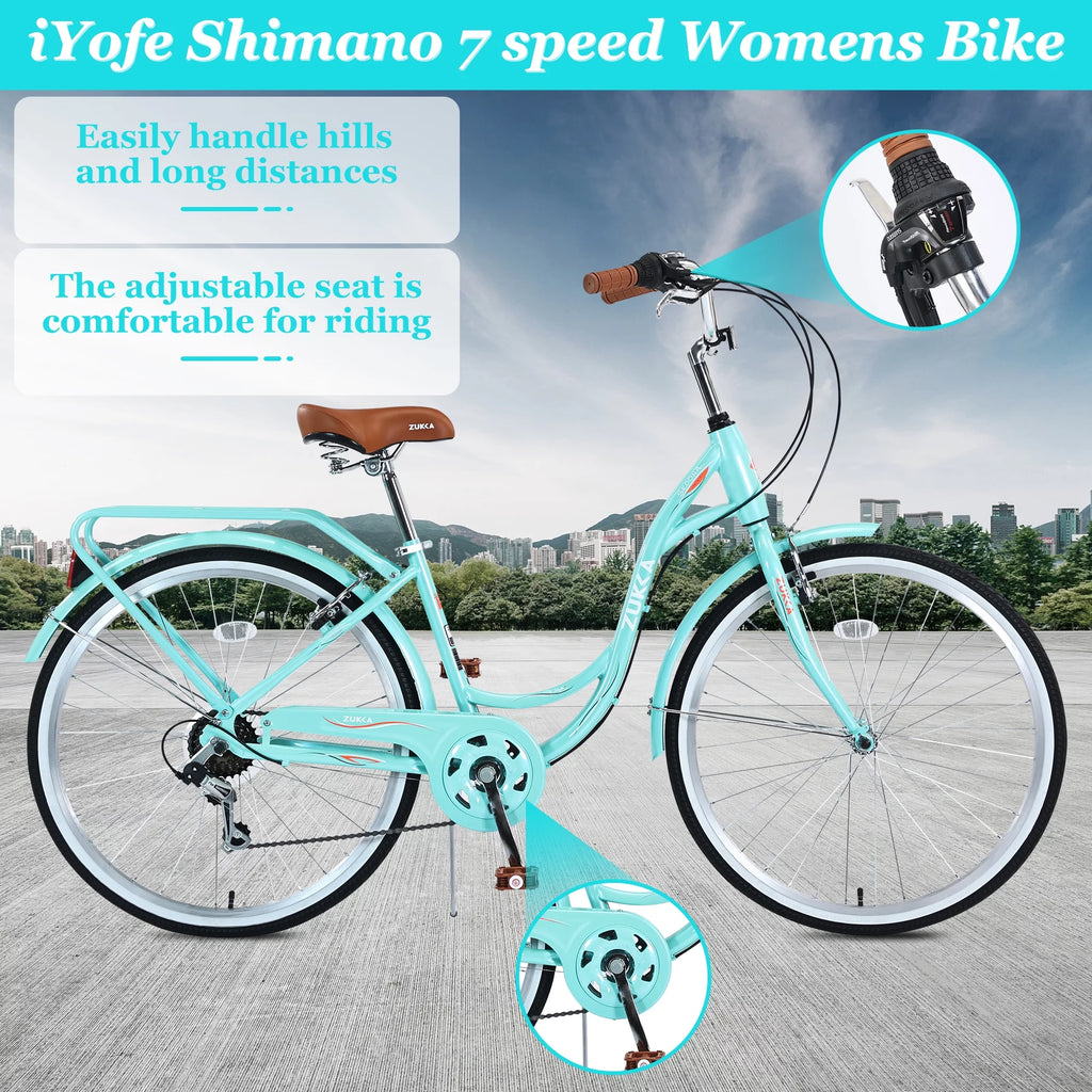 26 inch 7 speed Cruiser Bike E238