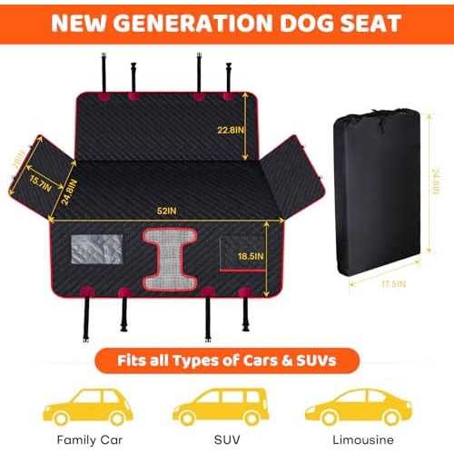 Hard Bottom Waterproof Dog Car Seat Cover G85780