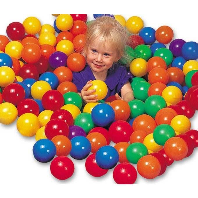 100-Pack Multi-Colored Plastic Fun Ballz for Ball Pits R8260
