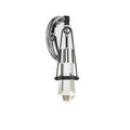 1 - Light Dimmable Black Armed Sconce O12168
