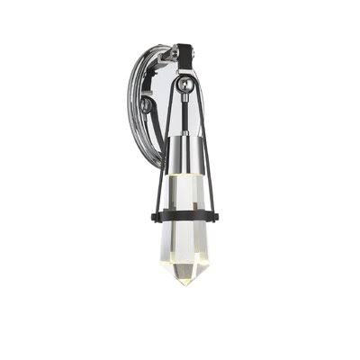 1 - Light Dimmable Black Armed Sconce O12168