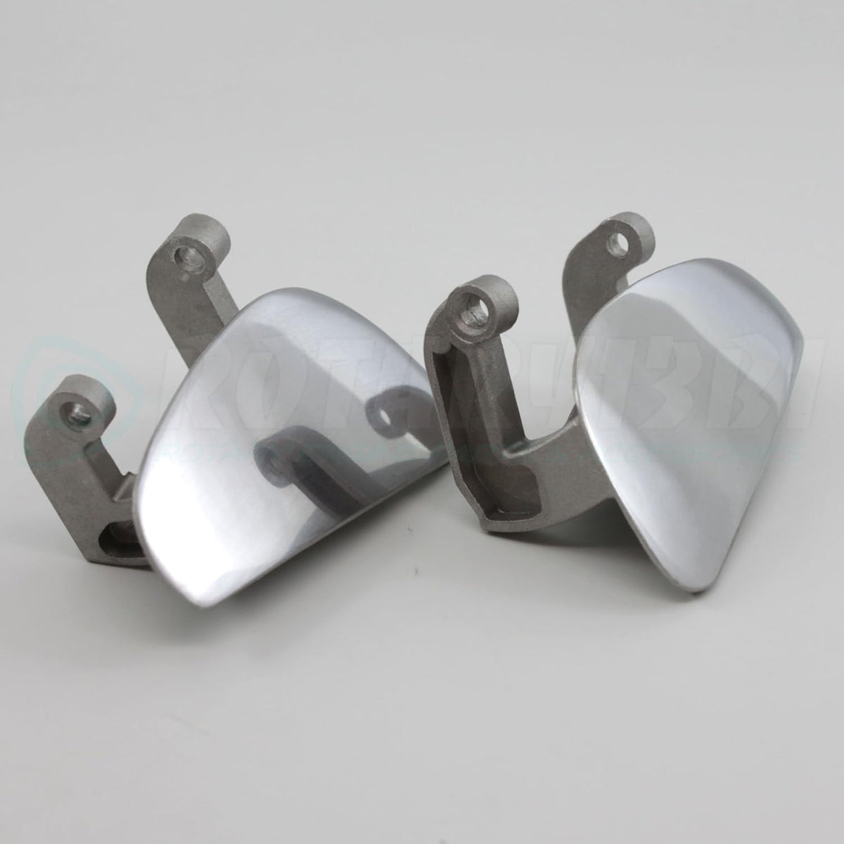 Polished Aluminum Door Handles U78393