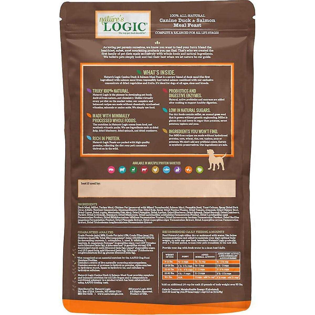 Duck & Salmon Meal Dry Dog Food O146382