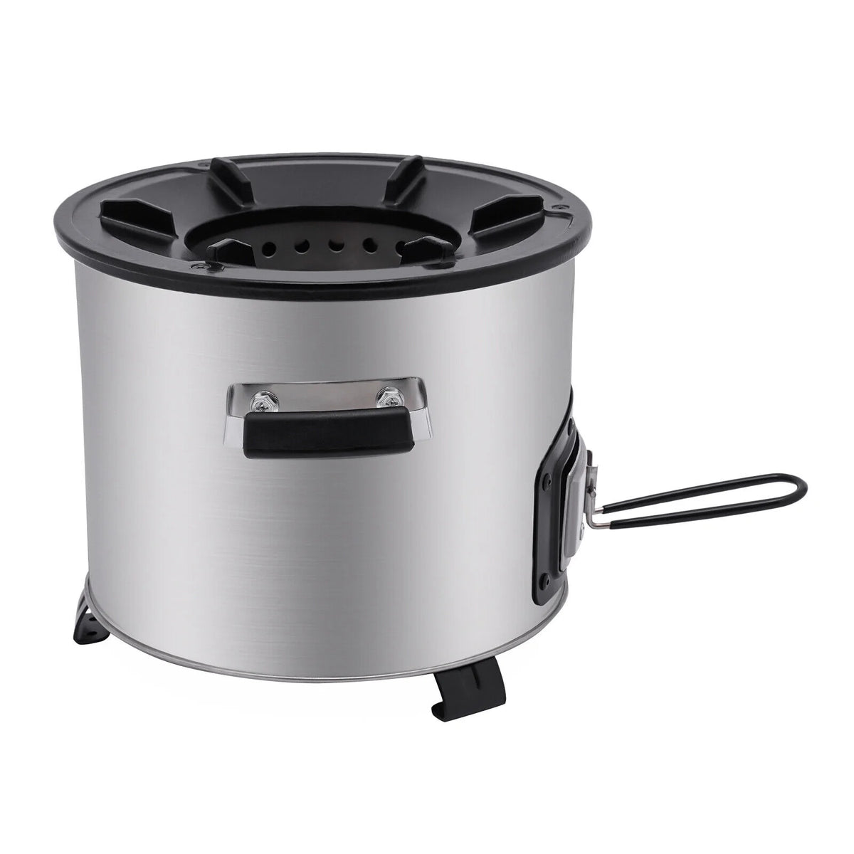 Stainless Steel Wood Burning Camping Stove with Storage Bag B4921