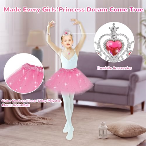 Princess Dress Up Toy Set with Shoes Skirts Crowns Wands Jewelry X572204
