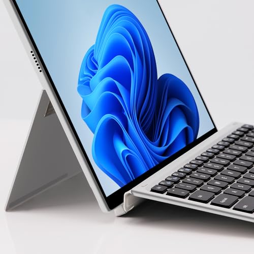 2-in-1 Touch-Screen Laptop 12.3" 3K IPS Tablet PC with Keyboard 8GB RAM 256GB SSD Silver N24941
