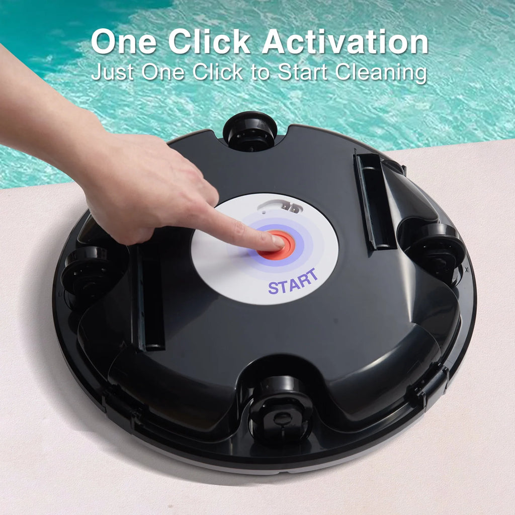 Cordless Robotic Pool Cleaner with Dual Suction Ports W77271