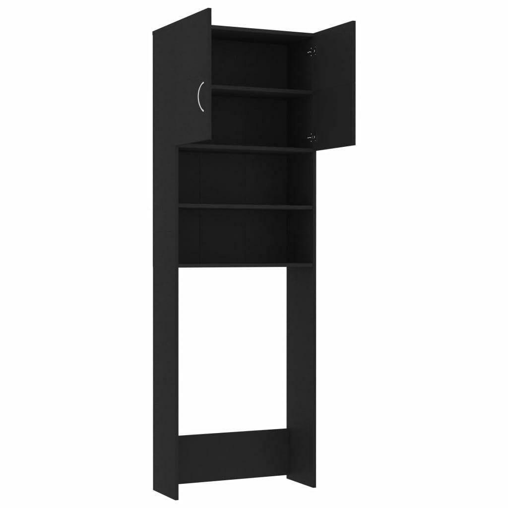 Black Chipboard Washing Machine Cabinet F6315