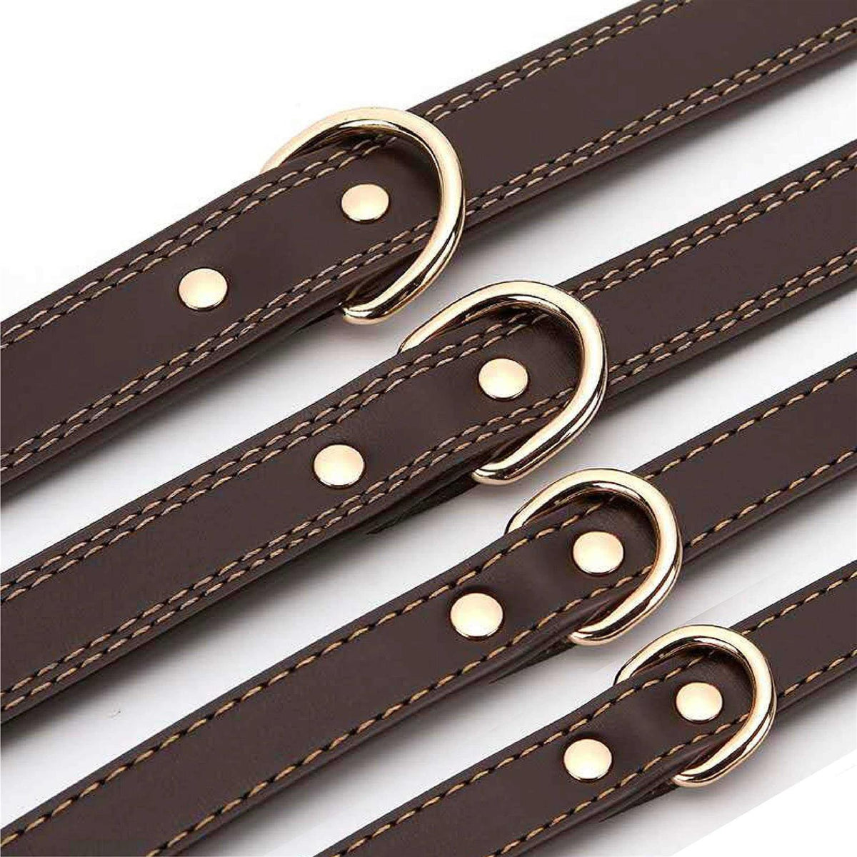 Personalized Engraved Soft Leather Dog Collar D334