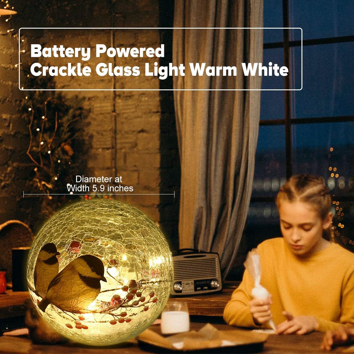5.9 inch LED Night Lamp with Timer C7682