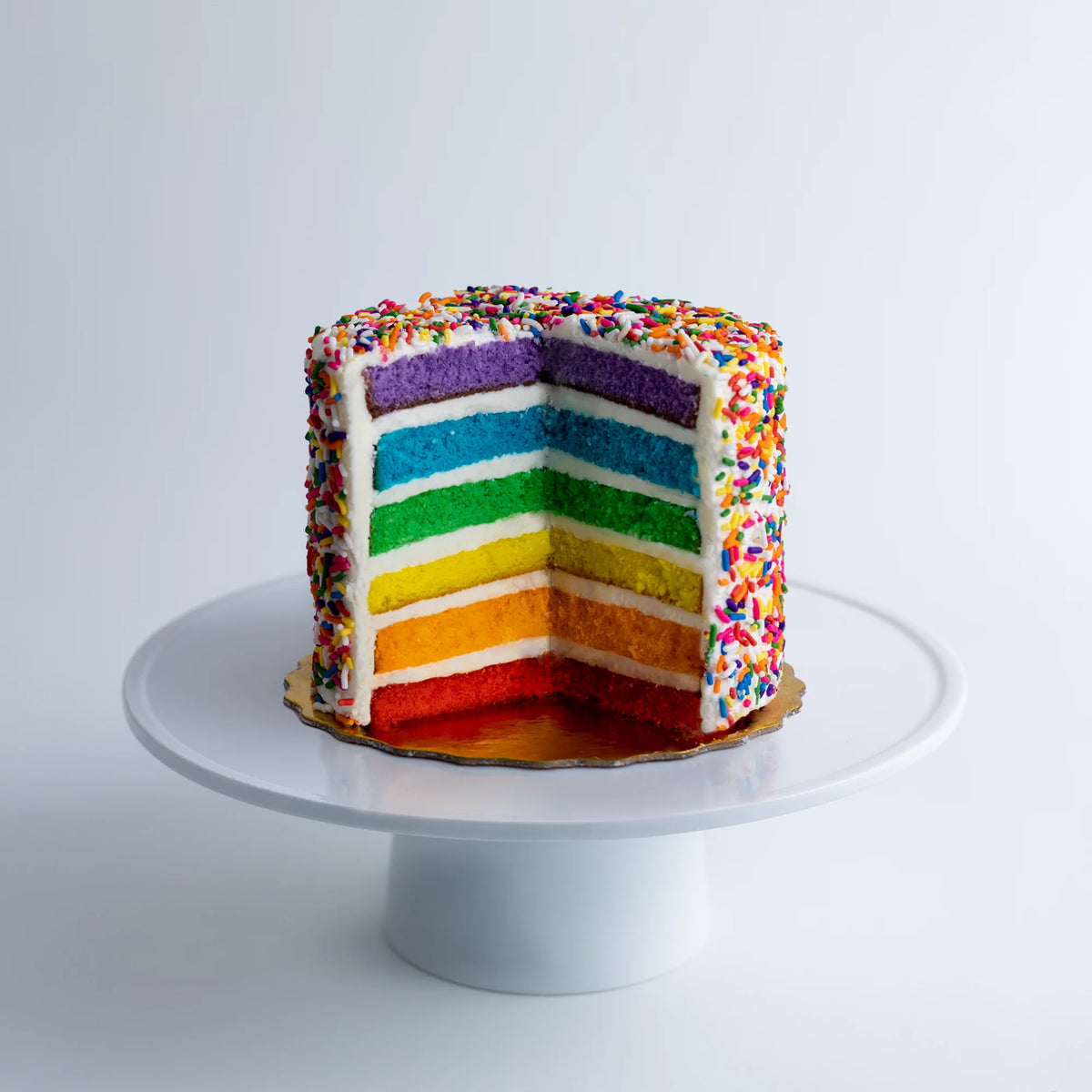 Small 6” Vanilla Rainbow Cake P784