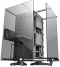 Black Mini ITX Open Frame Tempered Glass Computer Case E389787