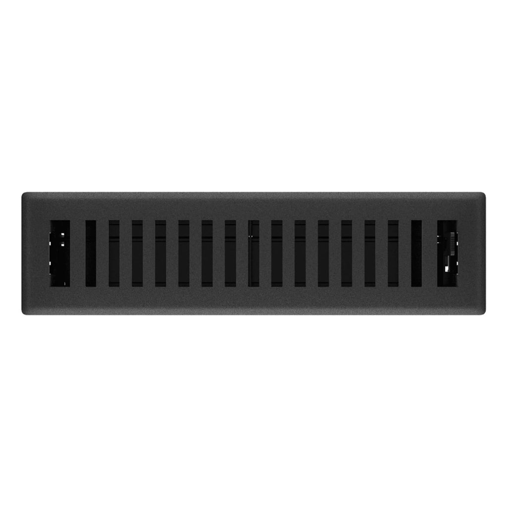 Black Iron Metal Rectangular Floor Register 5 Pack K892