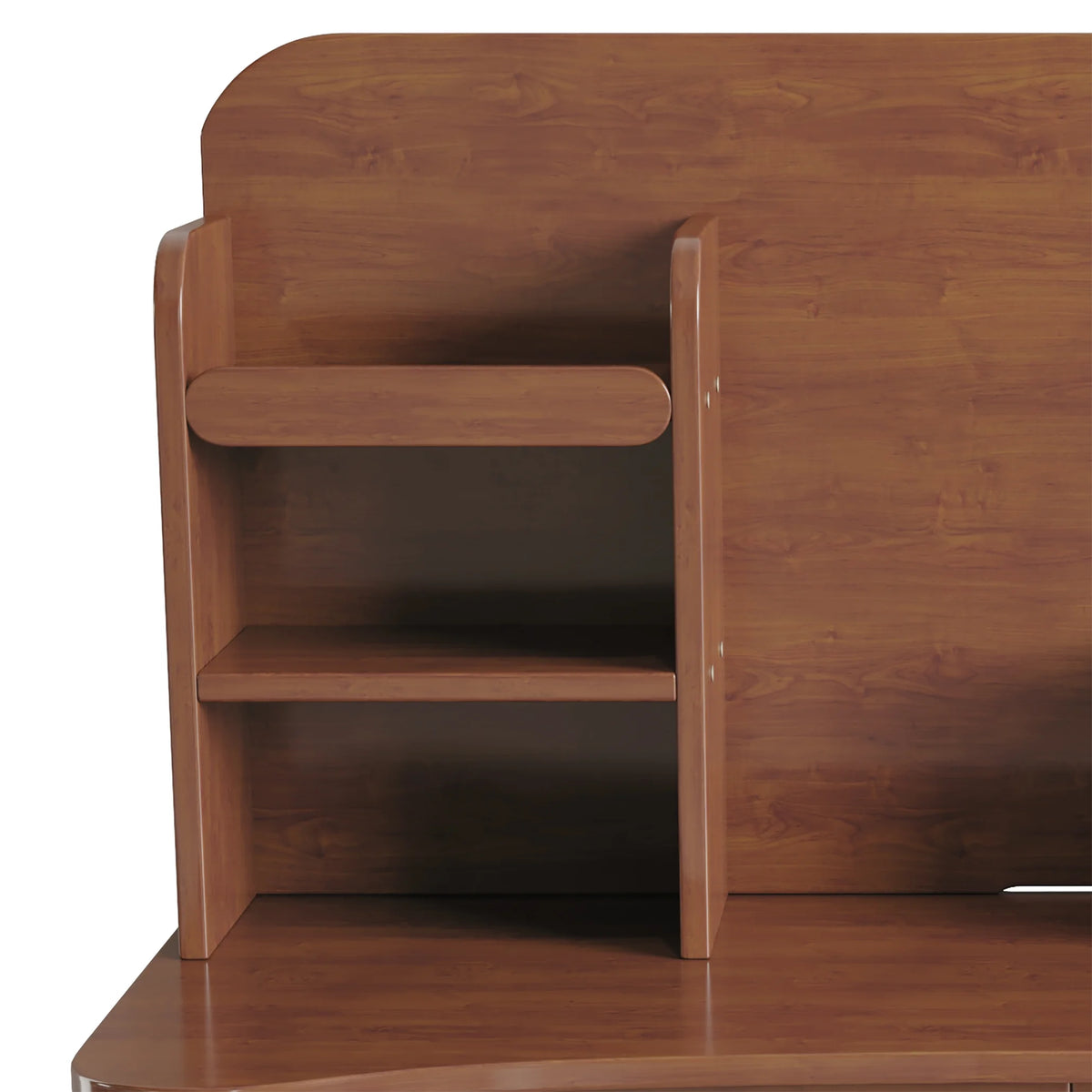 Kids Desk and Chair Set Wooden with Bookshelf and Two Drawers V2055