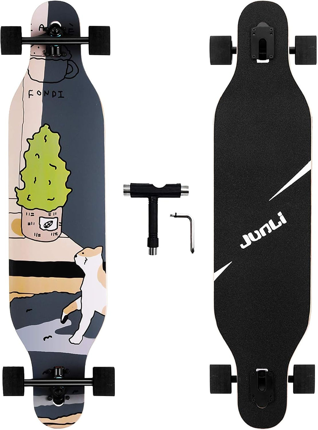 41 Inch Freeride Skateboard Longboard Complete Skateboard Cruiser T2118