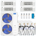 48,000 BTU 4 Zone Ceiling Cassette Ductless Air Conditioner and Heat Pump G700