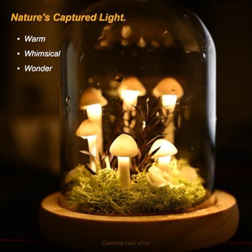DIY Mushroom Lamp Kit with Glass Dome M300