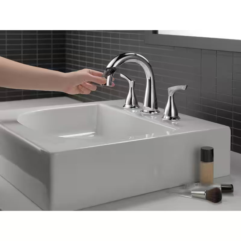 8 in. Widespread 2-Handle Bathroom Faucet with Pull-Down Spout in Chrome G536