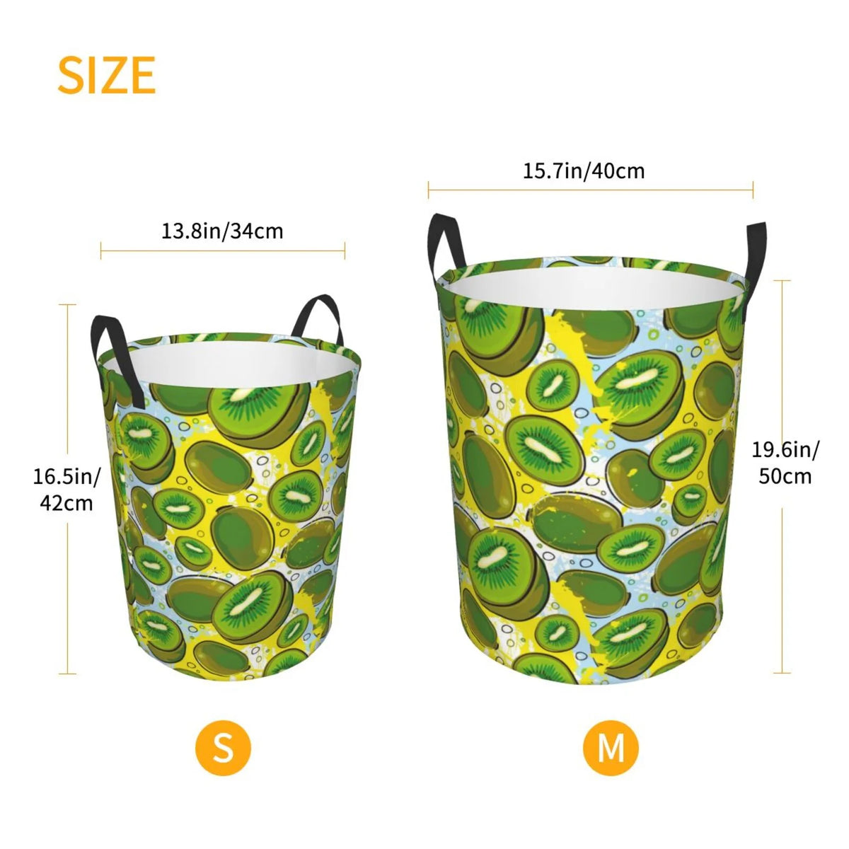 Round Laundry Hamper with Handles Y2872