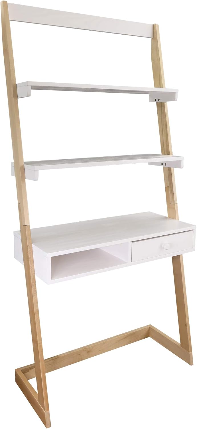 Freestanding Ladder Desk With Drawer M813