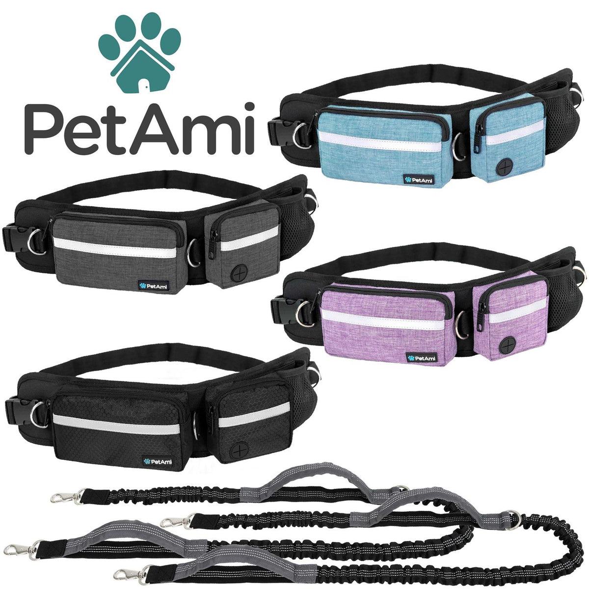 Hands Free Dog Leash Belt Bag N830