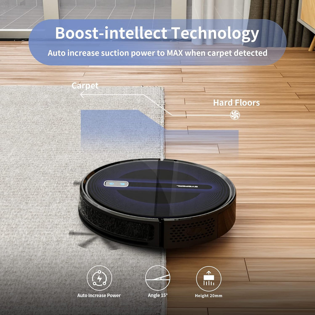 2600Pa Wi-Fi Robot Vacuum Cleaner with Carpet Detection U7964