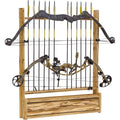 2 Bow 12 Arrow Wall Storage Rack with Accessory Compartment M441
