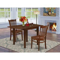 Mahogany Solid Wood Drop Leaf Dining Set 3 Pieces G442