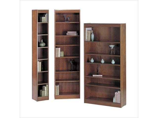7-Shelf Veneer Bookcase Medium Oak F304