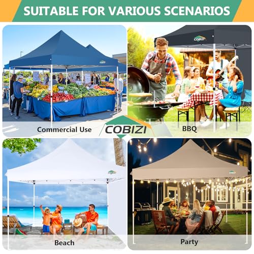 10x30 Pop Up Canopy Tent with 8 Removable Sidewalls, White U7664