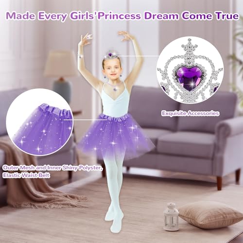 Princess Dress Up Toy Set with Shoes Skirts Crowns Wands Jewelry X572204