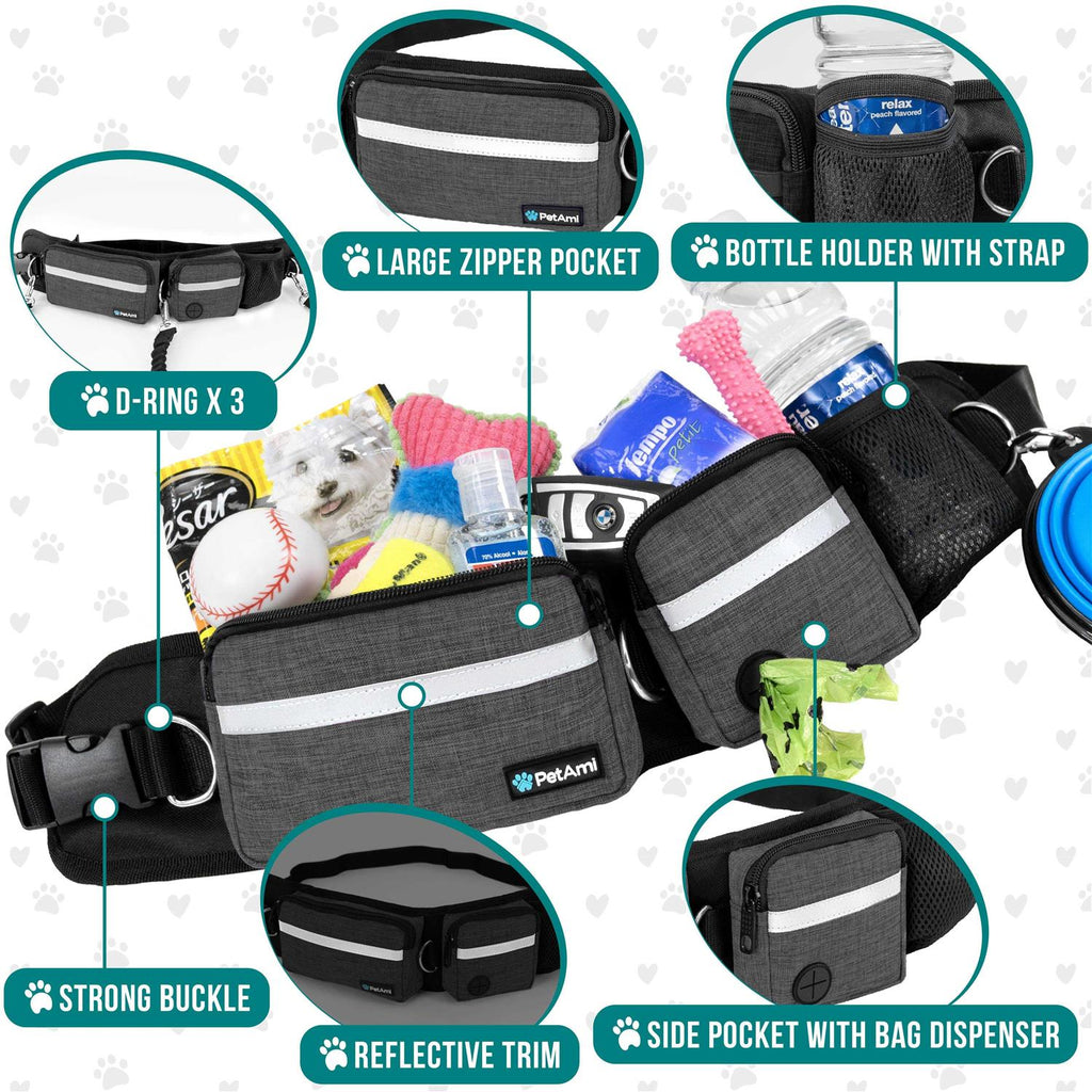 Hands Free Dog Leash Belt Bag N830