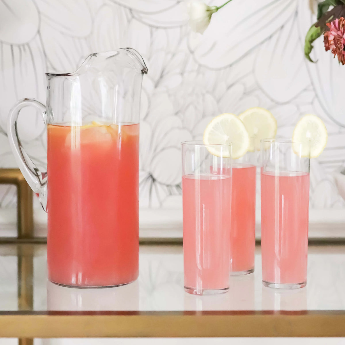 6 Highball Glasses and Pitcher Set T304461