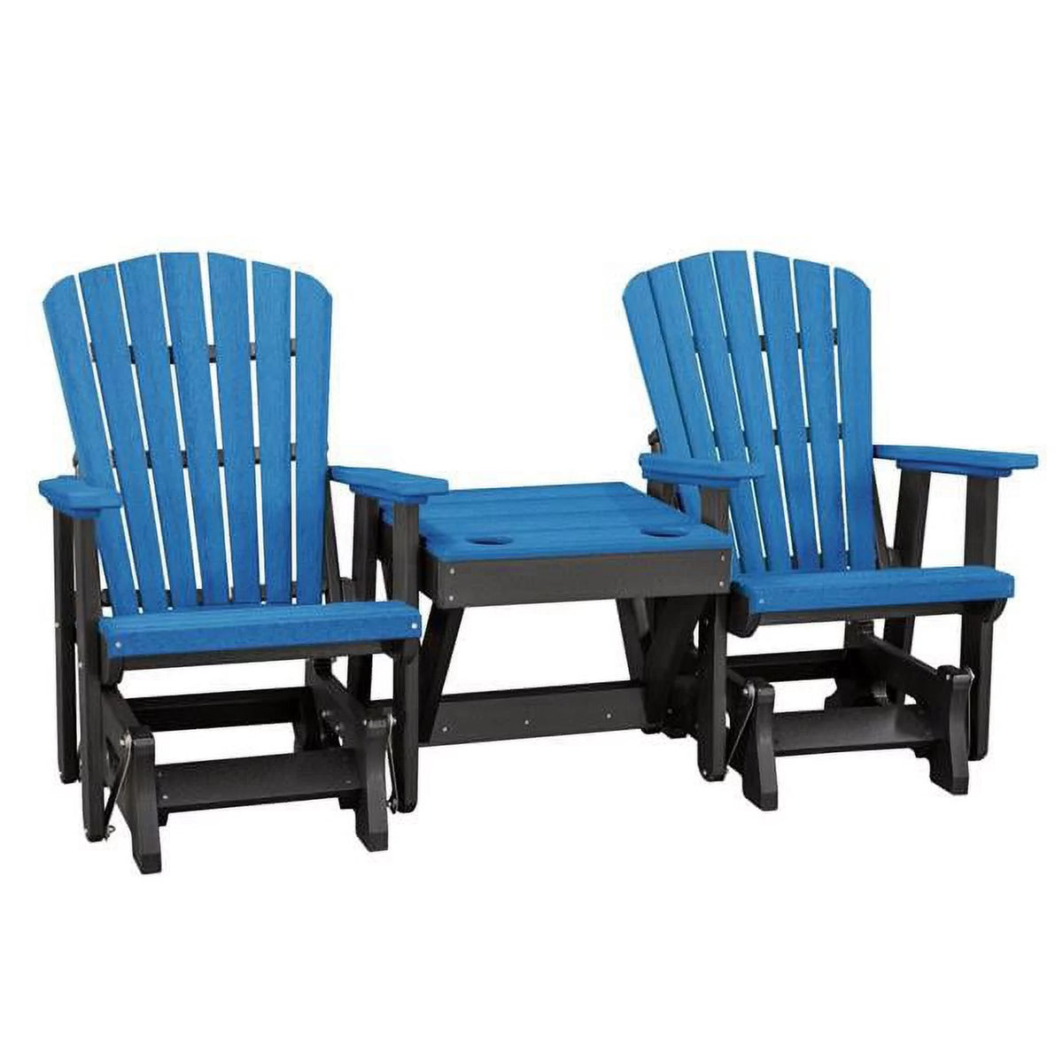 Resin Double Glider with Center Table Y312