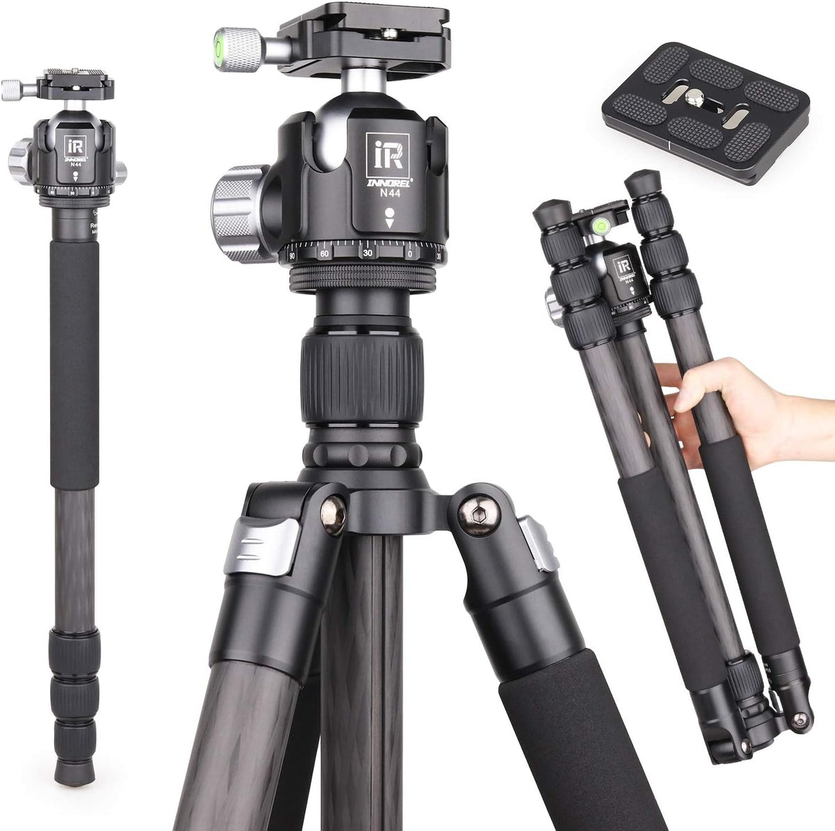 Carbon Fiber Heavy Duty Compact Tripod Monopod O66497