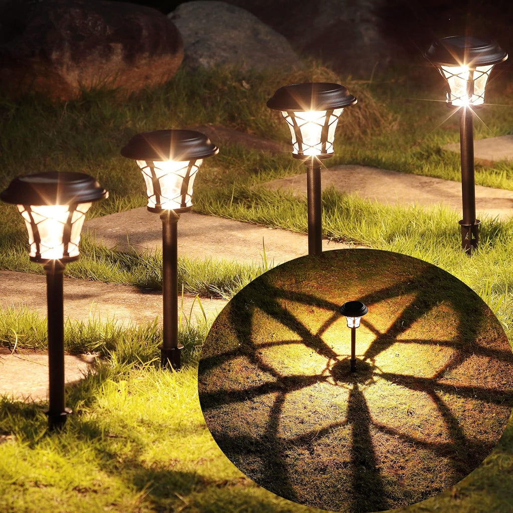 6 Pack Solar Powered Pathway Lights, Warm White R681