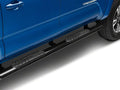 Black 4-Inch Oval Straight End Side Step Bars D314775