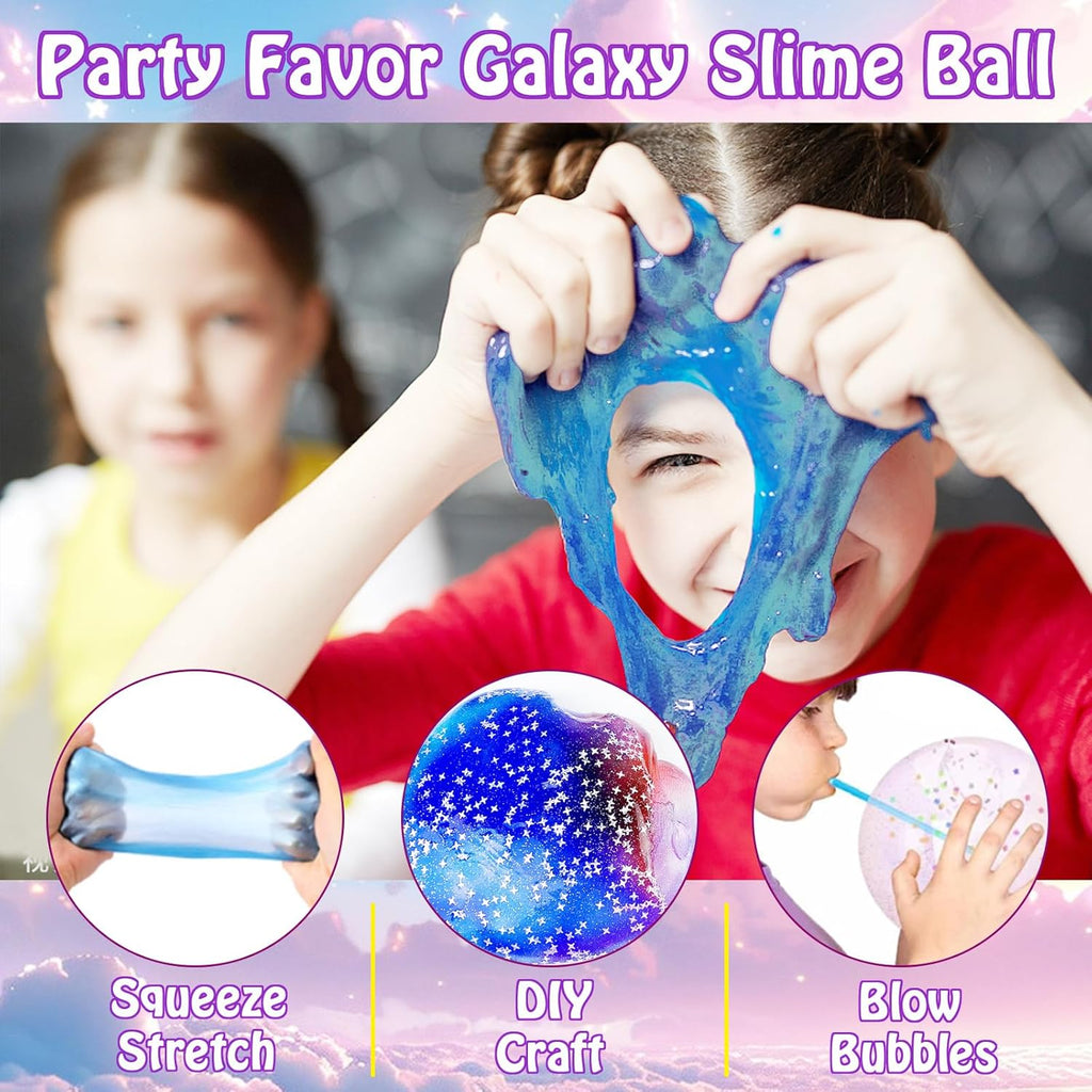 36 Pack Slime Party Favors, Stretchy Non-Sticky Crystal Slime L368
