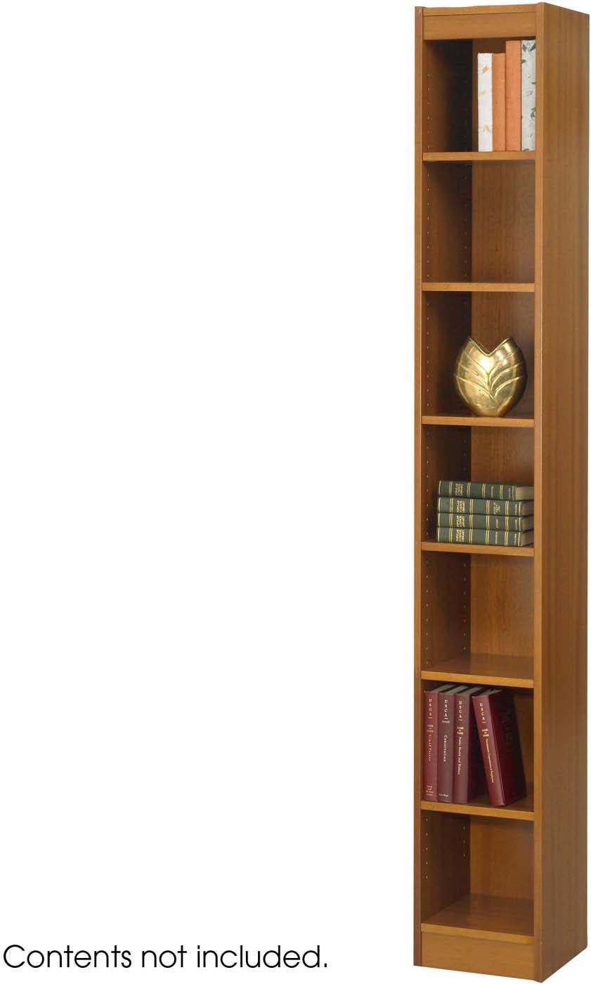 7-Shelf Veneer Bookcase Medium Oak F304