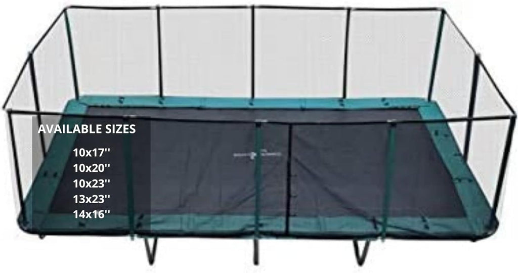 Rectangle Trampoline with Net Enclosure W50439