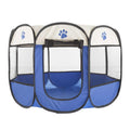 Pop-Up Pet Playpen with Carrying Case Blue T756