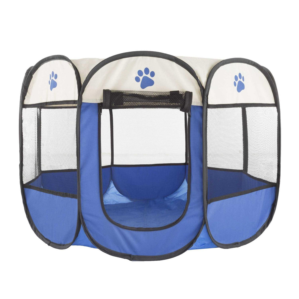 Pop-Up Pet Playpen with Carrying Case Blue T756
