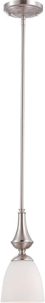 Three Light Vanity Frosted Glass Brushed Nickel Fixture D4226